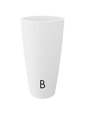 Style Vaso Alto Cilindrico bianco vaso da interni ed esterni