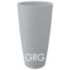 Style-Grigio vaso da interni ed esterni