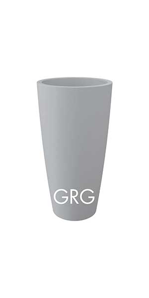 Style-Grigio vaso da interni ed esterni