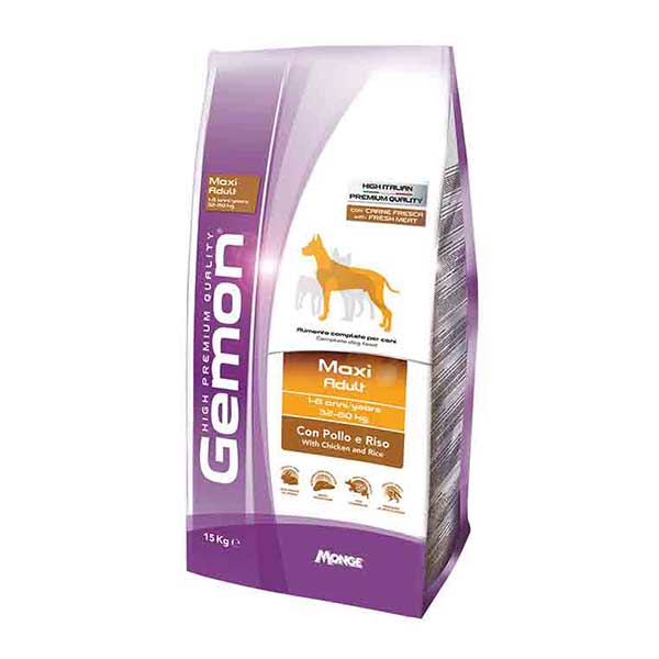 Gemon-Maxi-Adult-Pollo&Riso-cibo-secco-per-cani