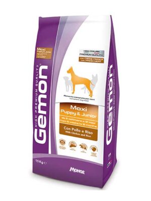 Gemon-Maxi-Puppy-Junior-Pollo&Riso-cibo-secco-per-cani