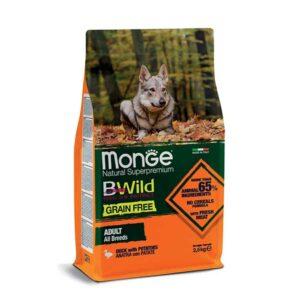 Monge-Bwild-anatra&patate-cibo-secco-per-cani-da-12-kg