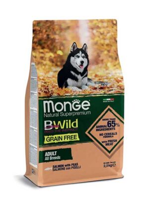 Monge-Bwild-salmone&piselli-cibo-secco-per-cani