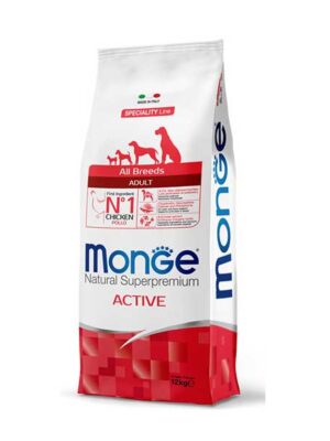 Monge-Superpremium-All-Breeds-Adult-Active-Pollo-da-12-Kg-CIBO-SECCO-PER-CANI