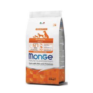 Monge-Superpremium-All-Breeds-Adult-Anatra-Riso&Patate-cibo-secco-per-cani