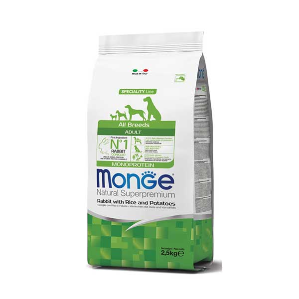 Monge-Superpremium-All-Breeds-Adult-Coniglio-Riso&Patate-CIBO-SECCO-PER-CANI