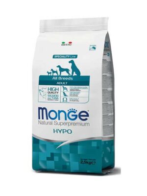 Monge-Superpremium-All-Breeds-Adult-Hypoallergenic-Salmone&Tonno-cibo-secco-per-cani