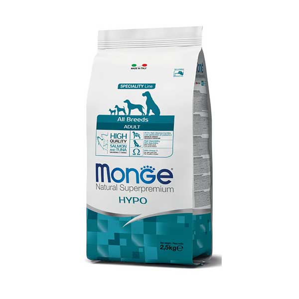Monge-Superpremium-All-Breeds-Adult-Hypoallergenic-Salmone&Tonno-cibo-secco-per-cani