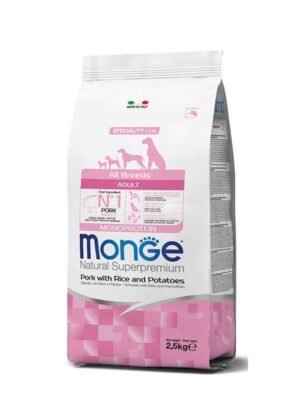 Monge-Superpremium-All-Breeds-Adult-Maiale-Riso&Patate-cibo-secco-per-cani