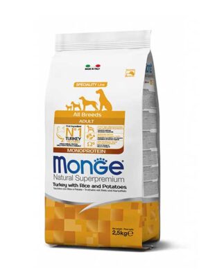 Monge-Superpremium-All-Breeds-Adult-Tacchino-Riso&Patate-cibo-secco-per-cani