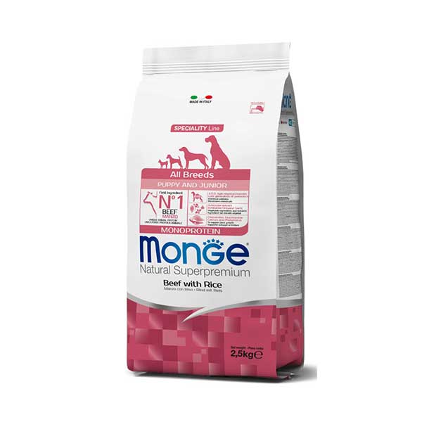 Monge-Superpremium-All-Breeds-Puppy-Manzo&riso-cibo-secco-per-cani
