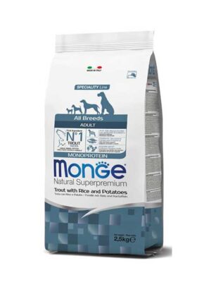Monge-Superpremium-All-Breeds-Trota-Riso&Patate-cibo-secco-per-cani