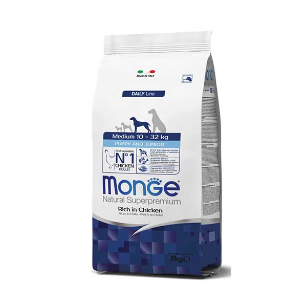 Monge-Superpremium-Medium-Puppy-Pollo&Riso-cibo-secco-per-cani