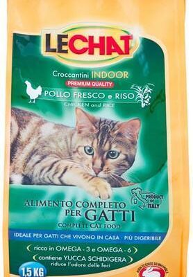 Lechat croccantini Pollo&RIso Indoor 1.5Kg