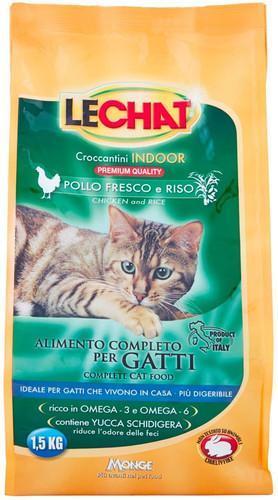 Lechat croccantini Pollo&RIso Indoor 1.5Kg