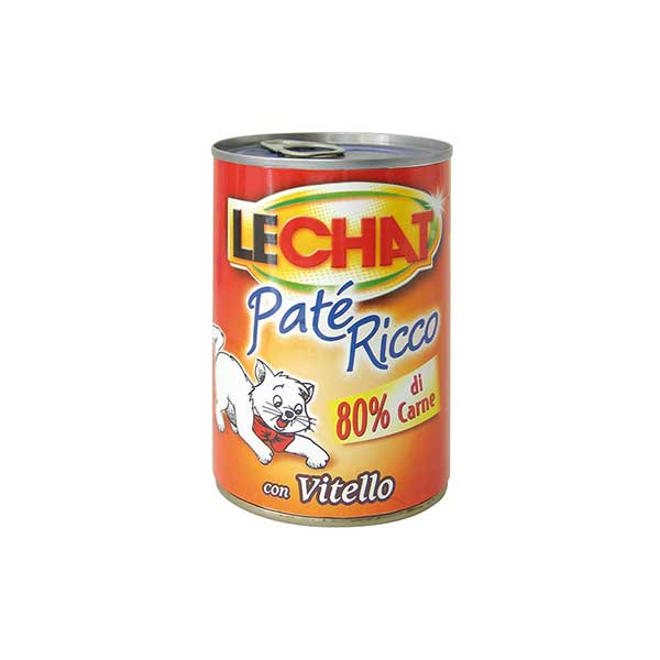 Lechat patè vitello-400g una vasa gamma di prodotti per il tuo gatto da naturando il vivaio per il tuo giardino